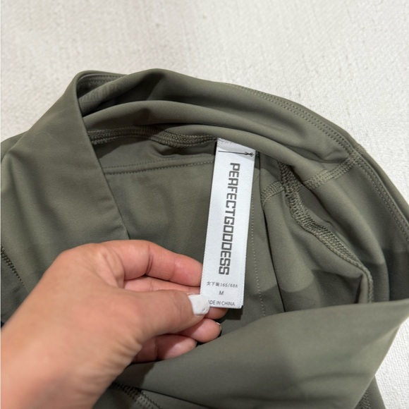 Firm Abs Olive Green Women's Athletic Shorts - Picture 3 of 4